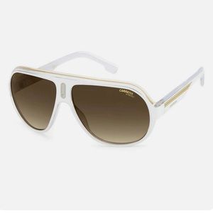Carrera Speedway Sunglasses 63-12-130 (White/Gold) Authentic
